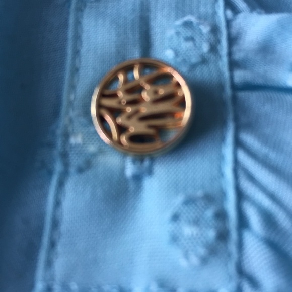 Lily Pulitzer size Small Tunic Round/Dot Ruffles Florida Preppy Vibes Beach Fun - Picture 8 of 8